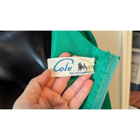 Vintage ANGELAIR BY EMIKO 1950s-Party Dress Kelly Green - Picture 6 of 7